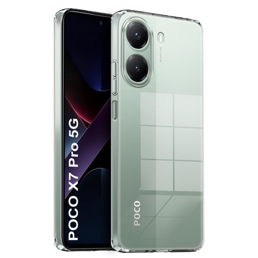 BestCase® Husa Clear Silicon pentru Poco X7 Pro 5G, Transparent