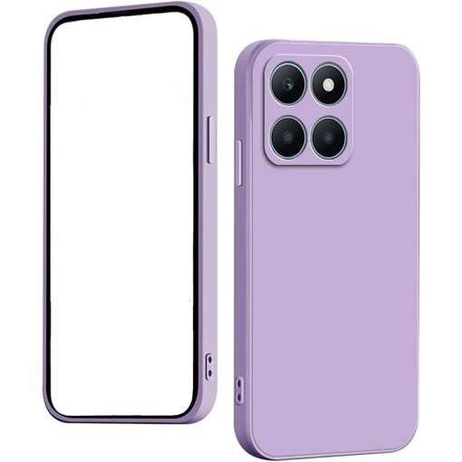 Husa BestCase® Premium Silicon, Compatibila Cu Honor X8a, 1.2MM Slim, Microfibra in interior, Mov