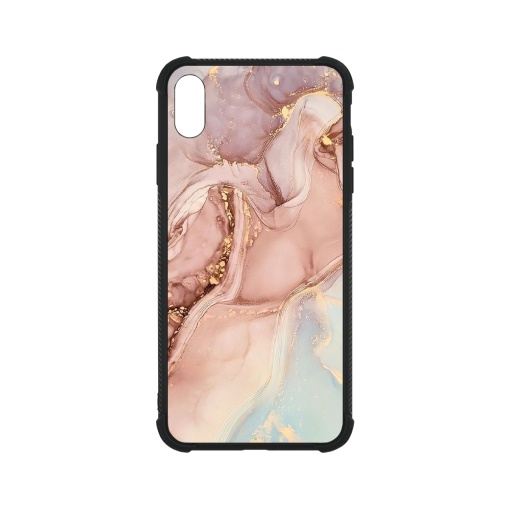 Husa BestCase® Anti Shock Glassy, Compatibila Cu Apple iPhone X / XS, Rose Marble, G 1253