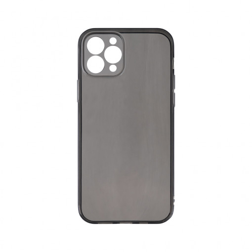 Husa BestCase® Grafit Silicon 1.5MM, Compatibila Cu Apple iPhone 11 Pro Max, Antisoc, Anti-Galben, Rezistenta la uzura, Protectie Camera, Transparent / Grafit