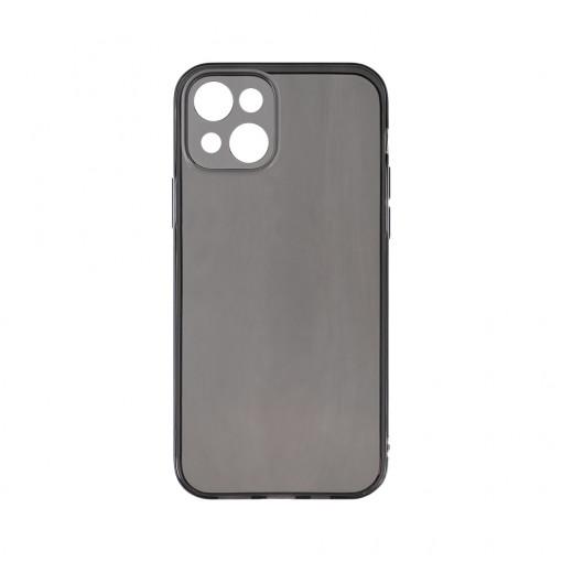 Husa BestCase® Grafit Silicon 1.5MM, Compatibila Cu Apple iPhone 15, Antisoc, Anti-Galben, Rezistenta la uzura, Protectie Camera, Transparent / Grafit