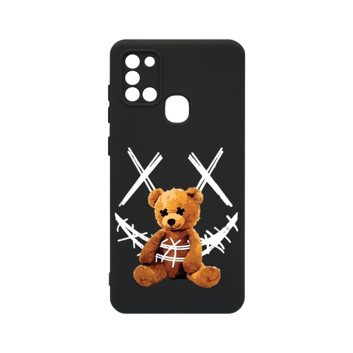 Husa BestCase® Premium Silicon, Compatibila Cu Samsung Galaxy A21s, 1.2MM Slim, Teddy Bear Smile, PB 982