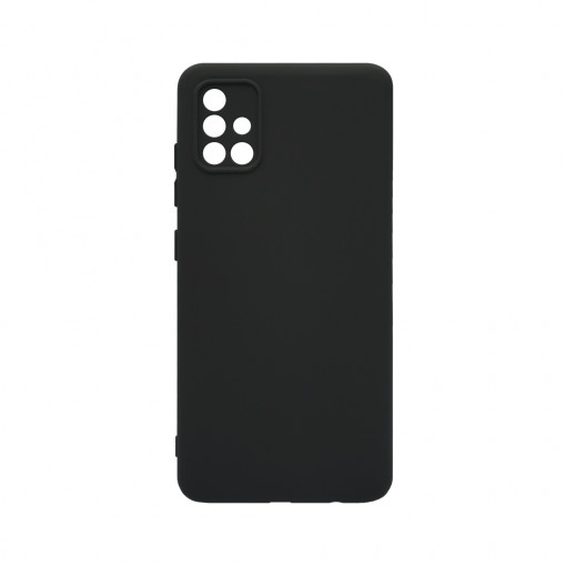 Husa BestCase® Premium Silicon, Compatibila Cu Samsung Galaxy A71, 1.2MM Slim, Microfibra in interior, Antisoc, Rezistent la socuri, Protectie Camera, Margini ridicate pentru protectia ecranului, Negru