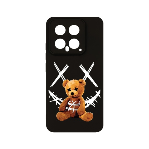 Husa BestCase® Premium Silicon, Compatibila Cu Xiaomi 14, 1.2MM Slim, Teddy Bear Smile, PB 982