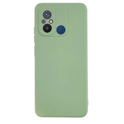Husa BestCase® Premium Silicon, Compatibila Cu Xiaomi Redmi 12C, 1.2MM Slim, Microfibra in interior, Antisoc, Rezistent la socuri, Protectie Camera, Margini ridicate pentru protectia ecranului, Verde avocado