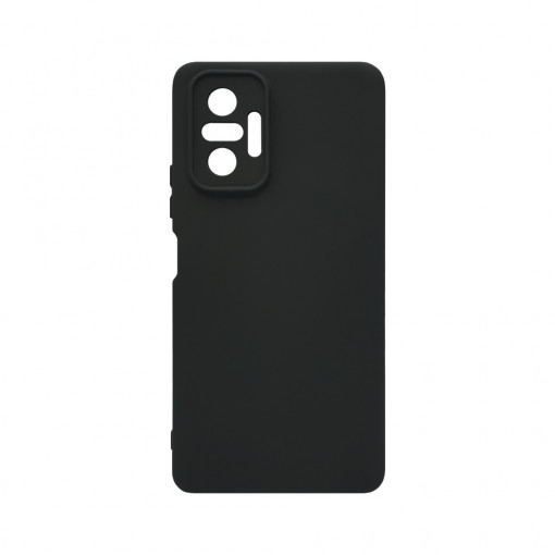 Husa BestCase® Premium Silicon, Compatibila Cu Xiaomi Redmi Note 10 Pro Max, 1.2MM Slim, Microfibra in interior, Antisoc, Rezistent la socuri, Protectie Camera, Margini ridicate pentru protectia ecranului, Negru