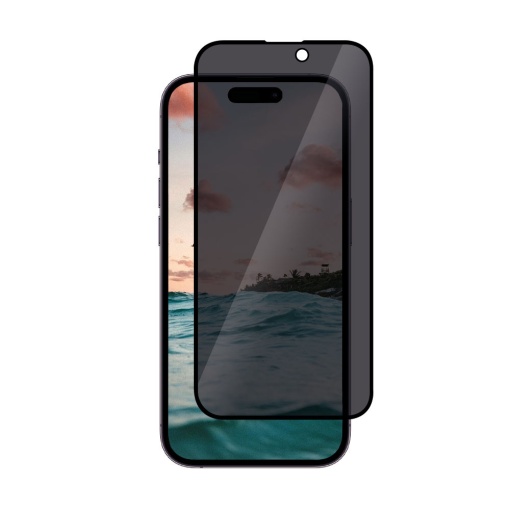 Intelli® Folie Sticla Securizata Privacy compatibila cu Apple iPhone 16 Plus, 9H, 0.3MM, acopera tot ecranul, full glue, margini negre