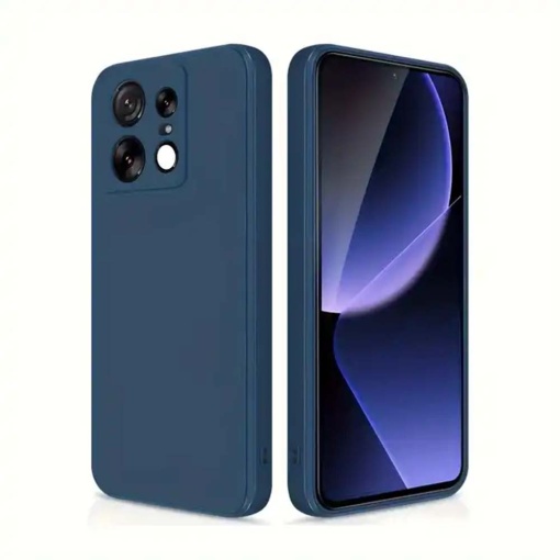 BestCase® Husa Premium Silicon, Compatibila Cu Motorola Edge 50 Pro, 1.2MM Slim, Microfibra in interior, Antisoc, Rezistent la socuri, Protectie Camera, Albastru inchis