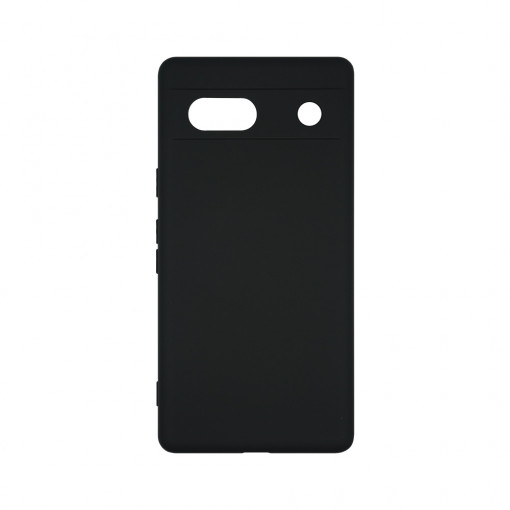 Husa BestCase® Premium Silicon, Compatibila Cu Google Pixel 7a, 1.2MM Slim, Microfibra in interior, Antisoc, Rezistent la socuri, Protectie Camera, Margini ridicate pentru protectia ecranului, Negru