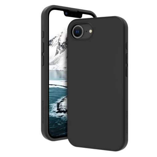 BestCase® Husa Premium Silicon pentru Apple iPhone 16e, Negru