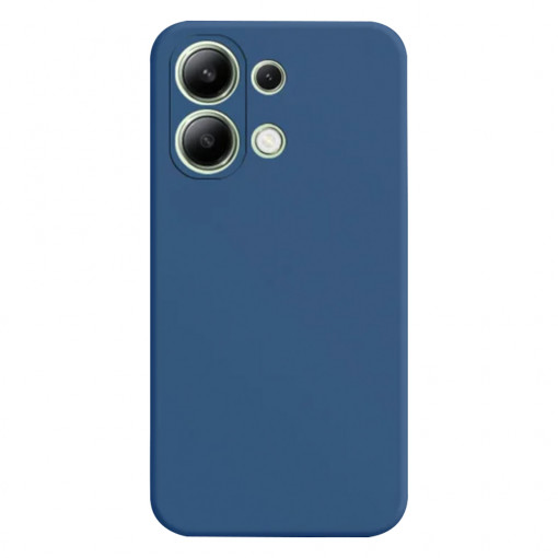 Husa BestCase® Premium Silicon, Compatibila Cu Xiaomi Redmi Note 13 Pro 4G, 1.2MM Slim, Microfibra in interior, Antisoc, Rezistent la socuri, Protectie Camera, Margini ridicate pentru protectia ecranului, Albastru inchis