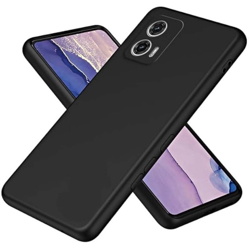 BestCase® Husa Premium Silicon, Compatibila Cu Motorola Edge 50 Fusion, 1.2MM Slim, Microfibra in interior, Antisoc, Rezistent la socuri, Protectie Camera, Negru