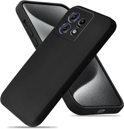 BestCase® Husa Premium Silicon pentru Motorola Edge 50 Pro, Negru
