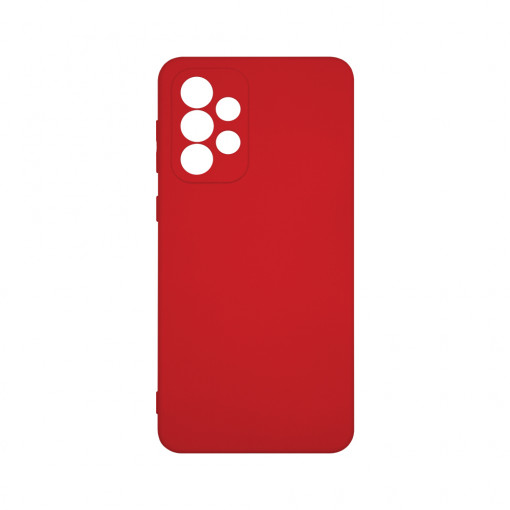 Husa BestCase® Premium Silicon, Compatibila Cu Samsung Galaxy A23, 1.2MM Slim, Microfibra in interior, Antisoc, Rezistent la socuri, Protectie Camera, Margini ridicate pentru protectia ecranului, Rosu