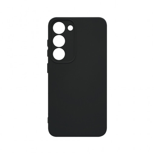 Husa BestCase® Premium Silicon, Compatibila Cu Samsung Galaxy S23, 1.2MM Slim, Microfibra in interior, Antisoc, Rezistent la socuri, Protectie Camera, Margini ridicate pentru protectia ecranului, Negru