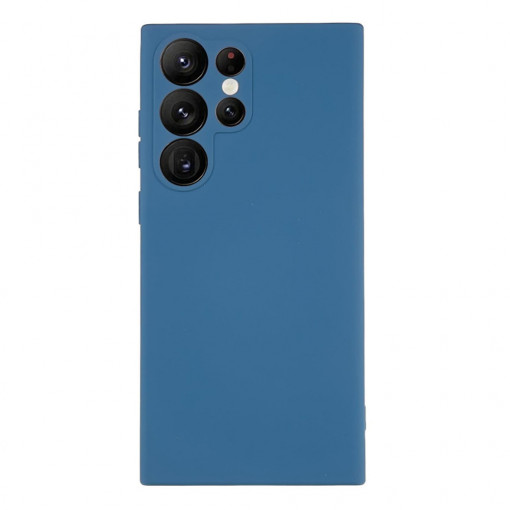 Husa BestCase® Premium Silicon, Compatibila Cu Samsung Galaxy S23 Ultra, 1.2MM Slim, Microfibra in interior, Antisoc, Rezistent la socuri, Protectie Camera, Margini ridicate pentru protectia ecranului, Albastru inchis