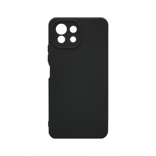 Husa BestCase® Premium Silicon, Compatibila Cu Xiaomi Mi 11 Lite, 1.2MM Slim, Microfibra in interior, Antisoc, Rezistent la socuri, Protectie Camera, Margini ridicate pentru protectia ecranului, Negru