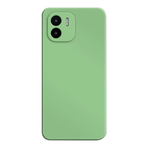 Husa BestCase® Premium Silicon, Compatibila Cu Xiaomi Redmi A2 / Redmi A1, 1.2MM Slim, Microfibra in interior, Antisoc, Rezistent la socuri, Protectie Camera, Margini ridicate pentru protectia ecranului, Verde avocado