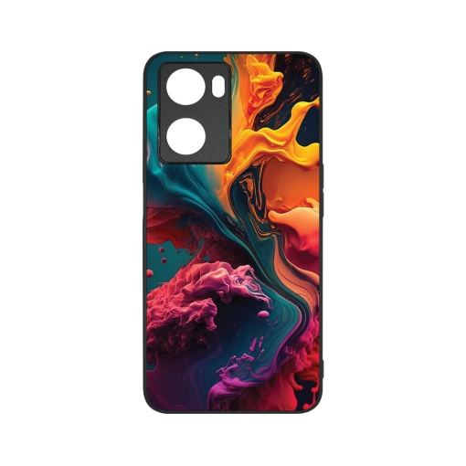 Husa BestCase® Slim Glassy, Compatibila Cu OPPO A57 4G / A57s, Liquid Colors, G 1234