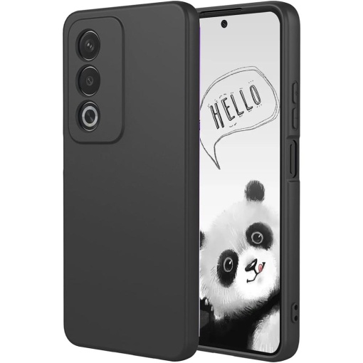 Husa pentru OPPO A80, BestCase® Slim Premium Silicon 1.2MM, Microfibra in interior, Antisoc, Protectie camera si ecran, Negru