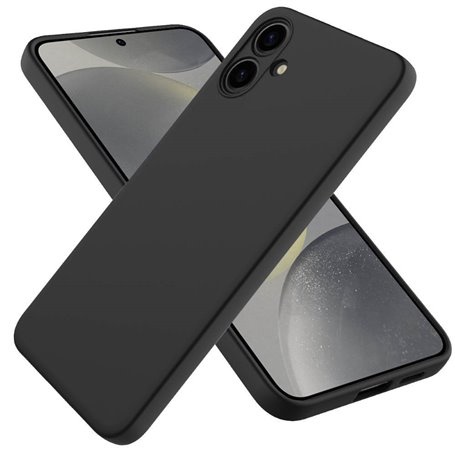BestCase® Husa Slim Silicon pentru Samsung Galaxy A06 4G, Negru mat