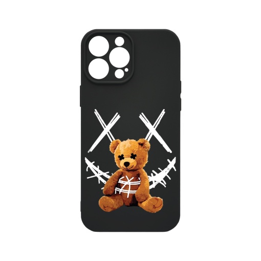 Husa BestCase® Premium Silicon, Compatibila Cu Apple iPhone 14 Pro Max, 1.2MM Slim, Teddy Bear Smile, PB 982