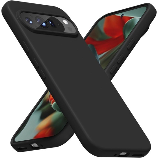 BestCase® Husa Slim Silicon pentru Google Pixel 9 Pro XL, Negru mat