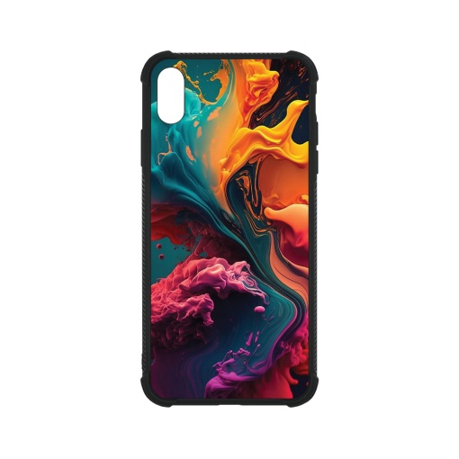 Husa BestCase® Anti Shock Glassy, Compatibila Cu Apple iPhone X / XS, Liquid Colors, G 1234