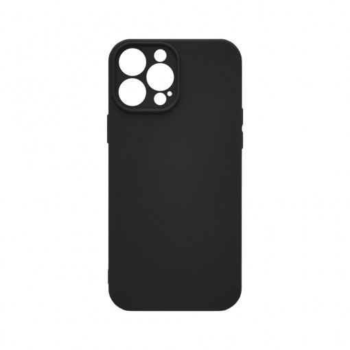 Husa BestCase® Premium Silicon, Compatibila Cu Apple iPhone 13 Pro Max, 1.2MM Slim, Microfibra in interior, Antisoc, Rezistent la socuri, Protectie Camera, Margini ridicate pentru protectia ecranului, Negru