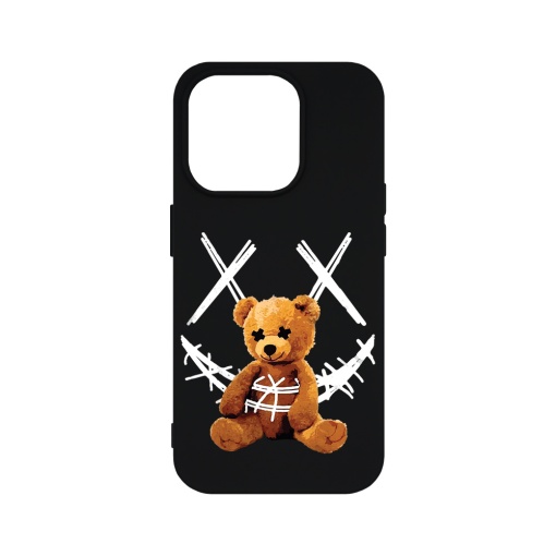 Husa BestCase® Premium Silicon, Compatibila Cu Apple iPhone 15 Pro Max, 1.2MM Slim, Teddy Bear Smile, PB 982