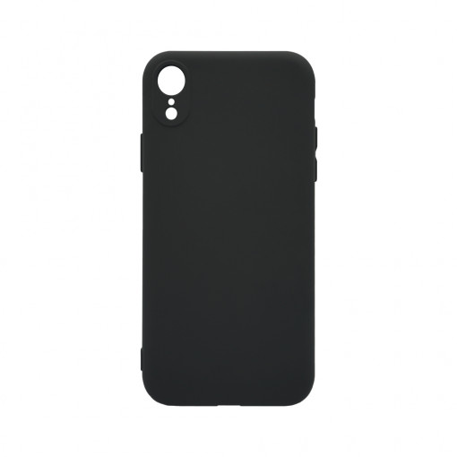 Husa BestCase® Premium Silicon, Compatibila Cu Apple iPhone XR, 1.2MM Slim, Microfibra in interior, Antisoc, Rezistent la socuri, Protectie Camera, Margini ridicate pentru protectia ecranului, Negru