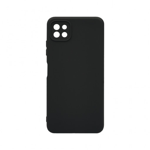 Husa BestCase® Premium Silicon, Compatibila Cu Samsung Galaxy A22 5G, 1.2MM Slim, Microfibra in interior, Antisoc, Rezistent la socuri, Protectie Camera, Margini ridicate pentru protectia ecranului, Negru