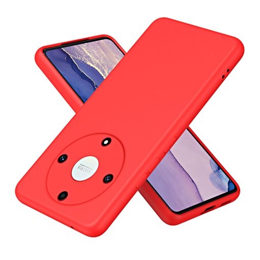 BestCase® Husa Premium Silicon, Compatibila Cu Honor Magic6 Lite, 1.2MM Slim, Microfibra in interior, Antisoc, Rezistent la socuri, Protectie Camera, Rosu