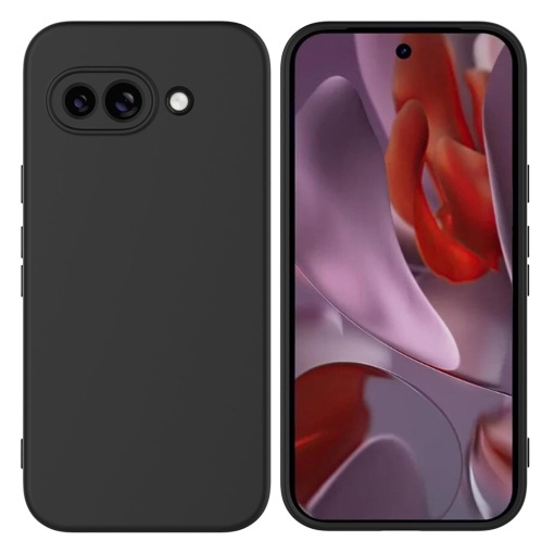 BestCase® Husa Slim Silicon pentru Google Pixel 9a, Negru mat