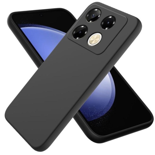 Husa pentru Infinix Note 40 Pro 4G, BestCase® Slim SIlicon 0.8MM, Protectie Camera, Rezistenta la uzura, Negru mat