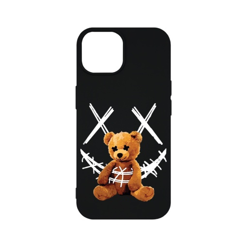 Husa BestCase® Premium Silicon, Compatibila Cu Apple iPhone 15, 1.2MM Slim, Teddy Bear Smile, PB 982