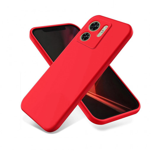 Husa BestCase® Premium Silicon, Compatibila Cu Motorola Edge 40, 1.2MM Slim, Microfibra in interior, Antisoc, Rezistent la socuri, Protectie Camera, Margini ridicate pentru protectia ecranului, Rosu