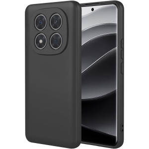 BestCase® Husa pentru Xiaomi Redmi Note 14 Pro Plus, Premium Slim Silicon 1.2MM, Microfibra in interior, Antisoc, Protectie camera si ecran, Negru - Img 1