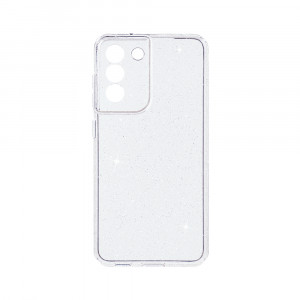 Husa BestCase® Crystal Glitter 2MM, Compatibila Cu Samsung Galaxy S22, Anti-soc, Rezistenta la uzura, Protectie Camera, Glitter Silver - Img 1
