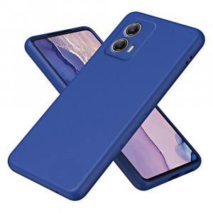 Husa BestCase® Premium Silicon, Compatibila Cu Motorola Moto G53, 1.2MM Slim, Microfibra in interior, Antisoc, Rezistent la socuri, Protectie Camera, Margini ridicate pentru protectia ecranului, Albastru inchis - Img 1