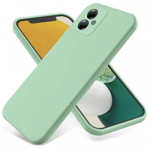 Husa BestCase® Premium Silicon, Compatibila Cu OPPO A79 5G, 1.2MM Slim, Microfibra in interior, Antisoc, Rezistent la socuri, Protectie Camera, Margini ridicate pentru protectia ecranului, Verde avocado - Img 1