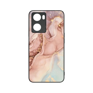 Husa BestCase® Slim Glassy, Compatibila Cu OPPO A57 4G / A57s, Rose Marble, G 1253 - Img 1