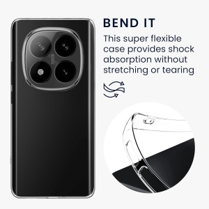 BestCase® Husa Clear Silicon pentru Xiaomi Redmi Note 14 Pro 4G, Transparent - Img 2