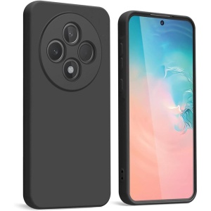BestCase® Husa Premium Silicon, Compatibila Cu OPPO Reno12 FS, 1.2MM Slim, Microfibra in interior, Antisoc, Rezistent la socuri, Protectie Camera, Negru - Img 1