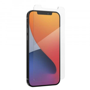 Folie sticla compatibila cu Apple iPhone 13, 0.33mm, 9H, Transparent, Case friendly, Folia nu acopera tot ecranul - Img 1