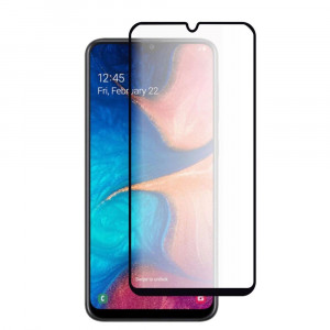 Folie Sticla Full Cover compatibila cu Samsung Galaxy A05, 5D Full Glue, Full Face, 9H, 0.3MM, acopera tot ecranul, margini negre - Img 1
