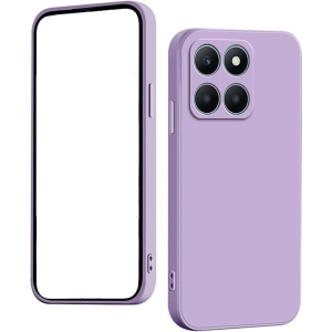 Husa BestCase® Premium Silicon, Compatibila Cu Honor X8a, 1.2MM Slim, Microfibra in interior, Mov - Img 1