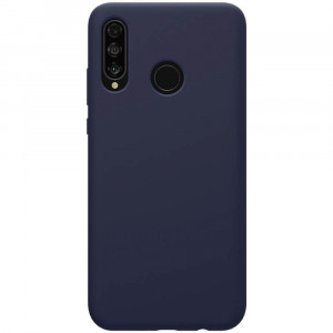 Husa BestCase® Premium Silicon, Compatibila Cu Huawei P30 Lite, 1.2MM Slim, Microfibra in interior, Antisoc, Rezistent la socuri, Protectie Camera, Margini ridicate pentru protectia ecranului, Albastru inchis - Img 1
