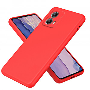Husa BestCase® Premium Silicon, Compatibila Cu Motorola Moto G53, 1.2MM Slim, Microfibra in interior, Antisoc, Rezistent la socuri, Protectie Camera, Margini ridicate pentru protectia ecranului, Rosu - Img 1