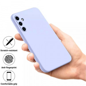 Husa BestCase® Premium Silicon, Compatibila Cu Samsung Galaxy A25, 1.2MM Slim, Microfibra in interior, Antisoc, Rezistent la socuri, Protectie Camera, Margini ridicate pentru protectia ecranului, Mov - Img 2